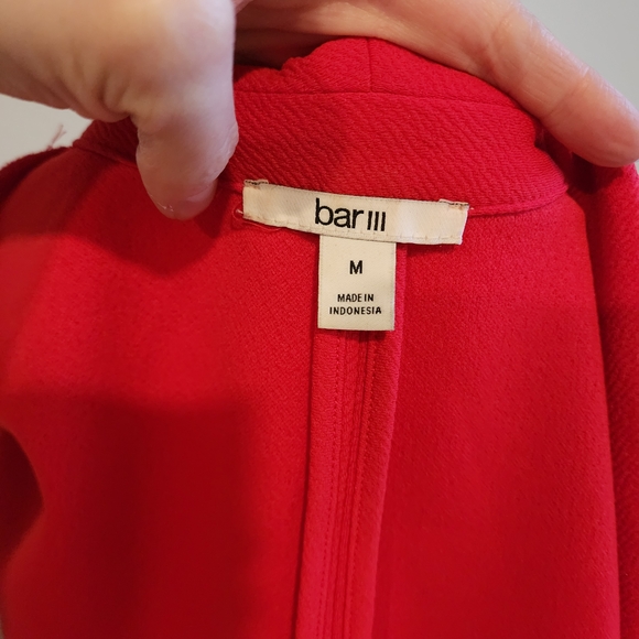 Bar III Vibrant Red Women's Blazer - Picture 4 of 9
